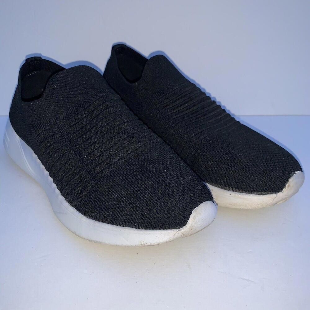 Alia Womens Black Slip On Mesh Canvas Shoes Sneakers Trainers Size 7​​​​